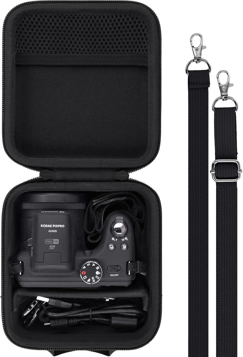 Baval Camera Case Compatible with KODAK PIXPRO AZ405/AZ425/AZ255/AZ401/AZ528 Digital Camera Vlogging Camera,Black Case - Image 1